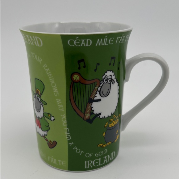 Elgate Products Ltd. Other - Ireland Green Sheep Mug "Céad Mile Fáilte" (a Hundred Thousand Welcomes)